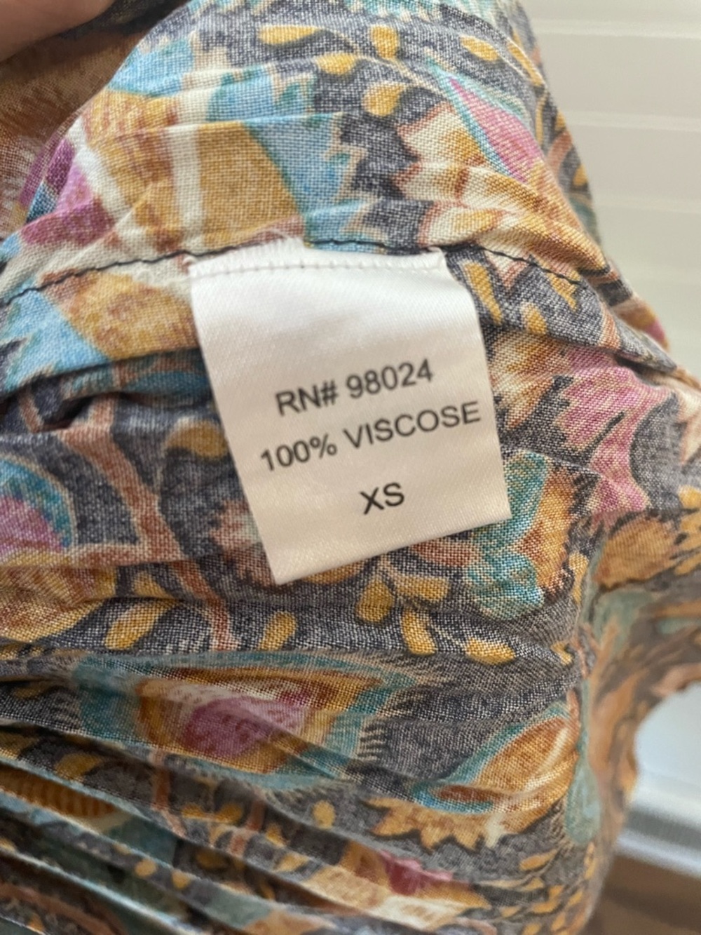 House Of Harlow 1960 Boho Floral Multicolor Top Maxi Skirt Set NEW Size XSmall - Picture 11 of 11
